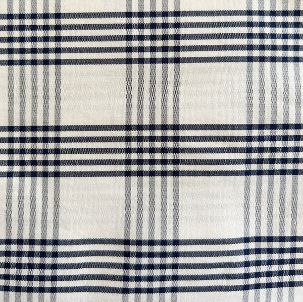 Dark Navy Check 50x50 cm