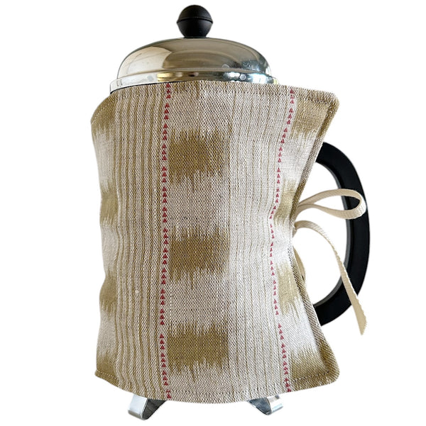 NEW IN! Coffee Cozy ~ Ikat Stripe Yellow