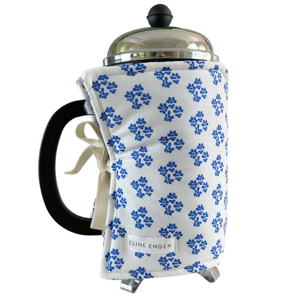 Coffee Cozy ~ Blue Flower