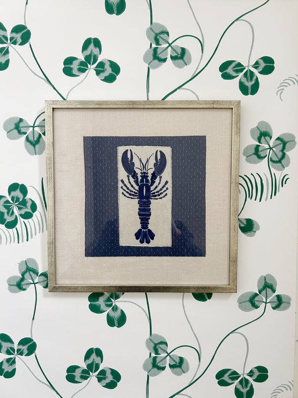 NEW IN! Patchwork Art ~ Denim Lobster