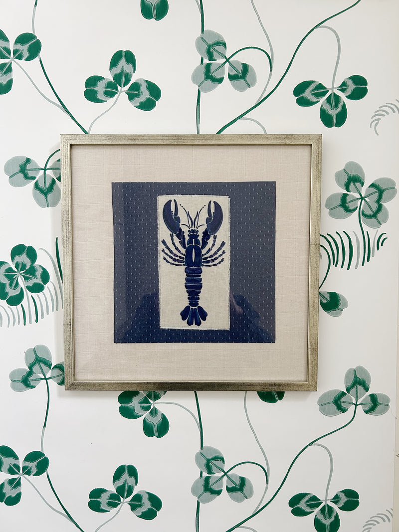 NEW IN! Patchwork Art ~ Denim Lobster