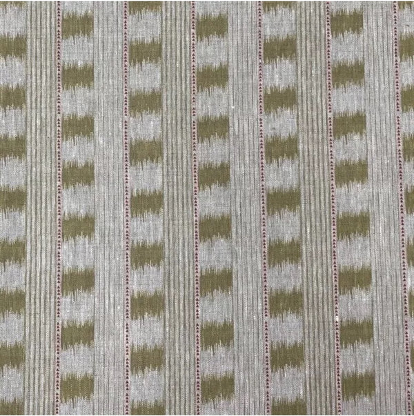 NEW IN! Ikat Stripe Yellow Linen 50x50 cm