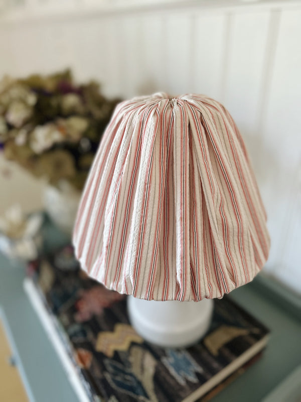 Little Red Stripe lampshade cover - Small