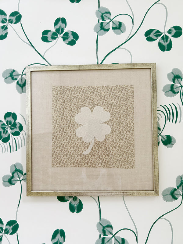 Patchwork Art ~ Beige Clover