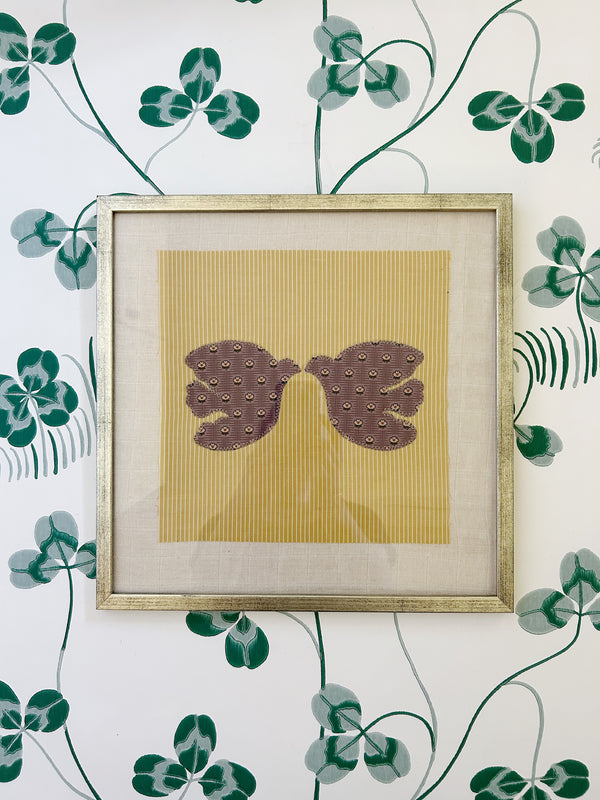 NEW IN! Patchwork Art ~ Doves Purple 30x30