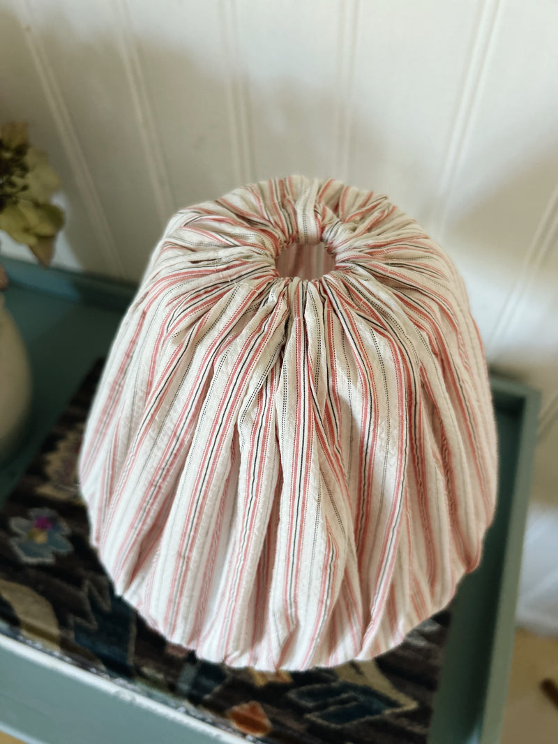 Little Red Stripe lampshade cover - Small