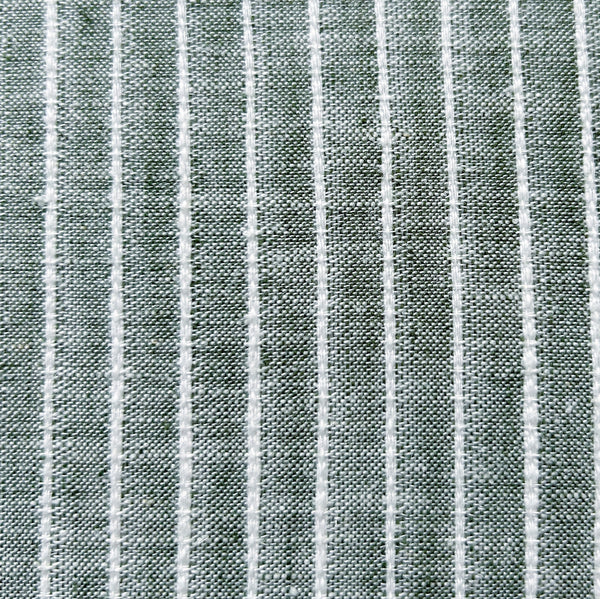Linen Stripe Green 50x50 cm