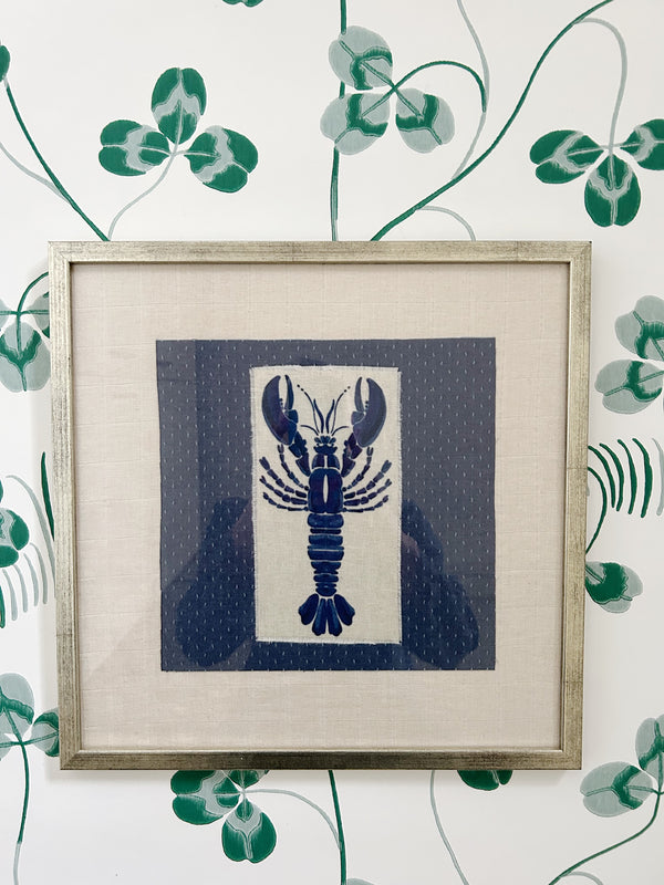 NEW IN! Patchwork Art ~ Denim Lobster