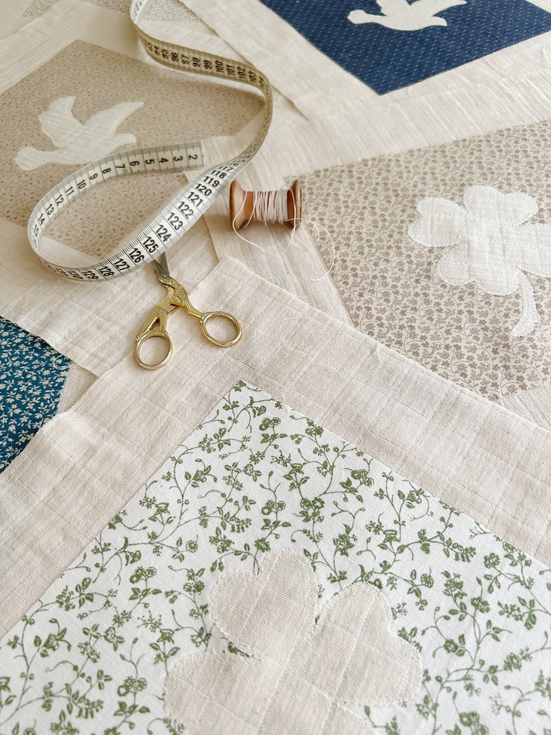 Patchwork Art ~ Denim Dove