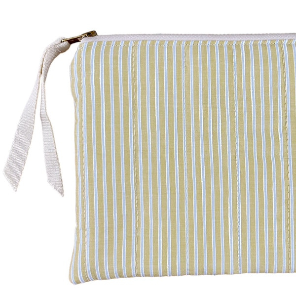 Yellow Stripe Pouch ~ Small