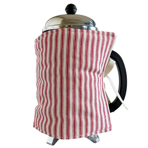NEW IN! Coffee Cozy ~ Red Stripe