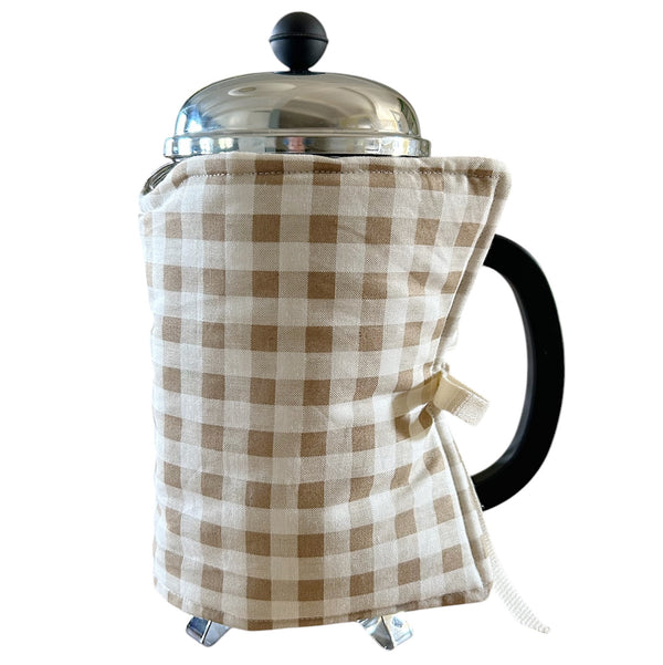 NEW IN! Coffee Cozy ~ Beige Check