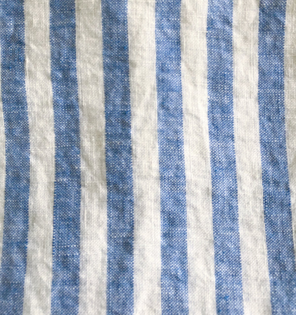 Linen Stripe Blue 50x50 cm