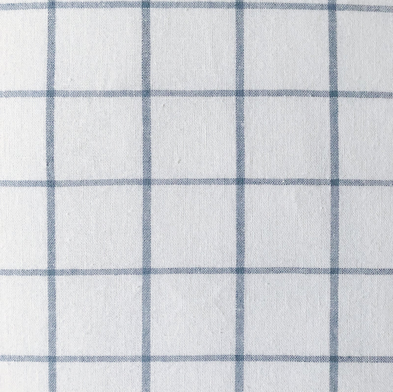 Linen Check White 50x50 cm