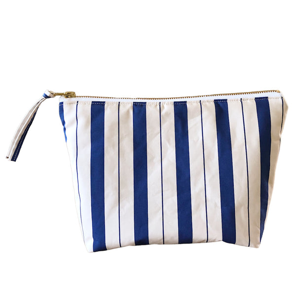 Blue Stripe Cosmetic Bag